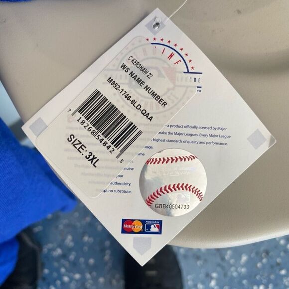 Dodgers Majestic Clayton Kershaw T-Shirt Jersey size 3XL New with tags king kers - Picture 8 of 9